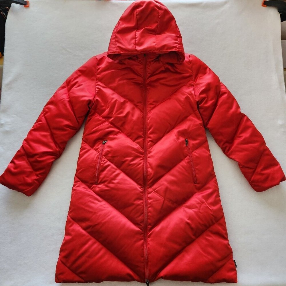 SOLD! Moncler Red Coat, 100% Polyester & Garnissage-Filling